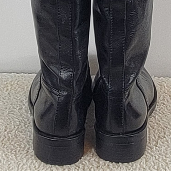 Tory Burch Grace Equestrian Knee High Leather Riding Boots Black 32148367 Size 6 - Picture 6 of 11